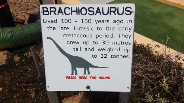 If I was around during the early part of th Century I could have seen a brachiosaurus