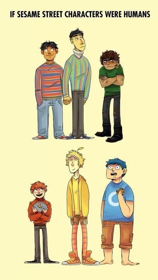 If Sesame Street characters were humans