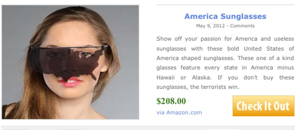 If you dont buy these sunglasses the terrorists win