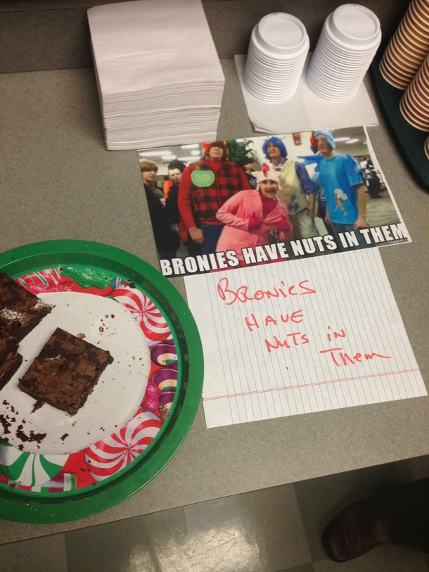 If you misspell brownies in an office full of IT nerds youre gonna have a bad time