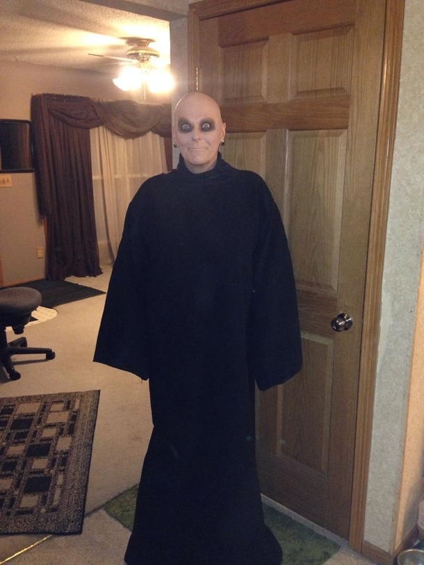 Ill see your chemo costume and raise you my aunts Uncle Fester