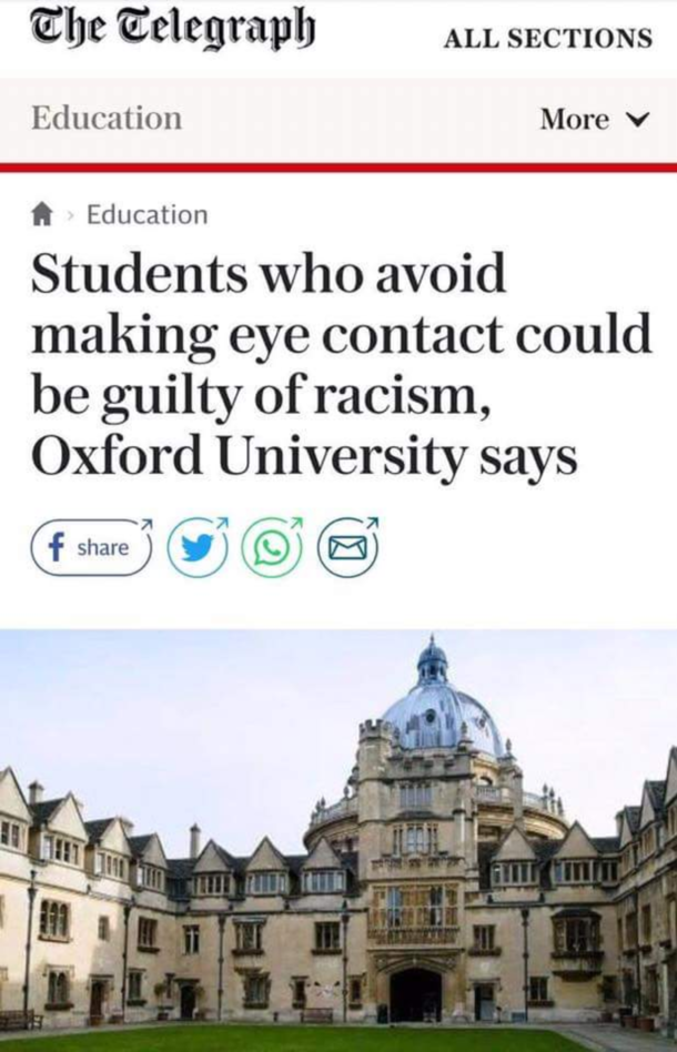 Im an introvert - random guy No youre a fucking racist - Oxford University