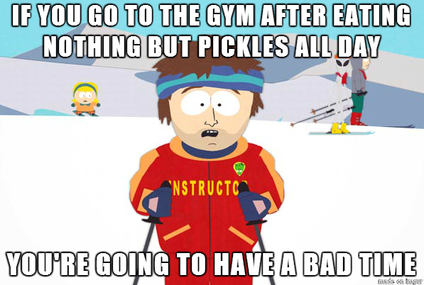 Im teaching my -year-old how to lift Today he learned an important lesson about nutrition