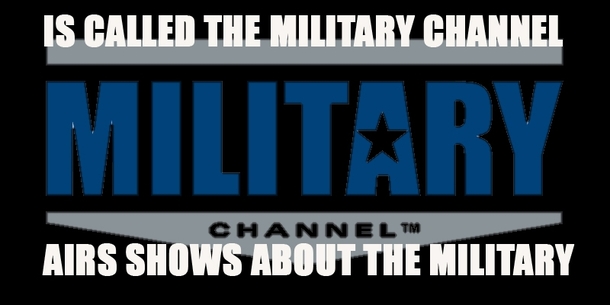 In light of recent posts lets not forget good guy military channel