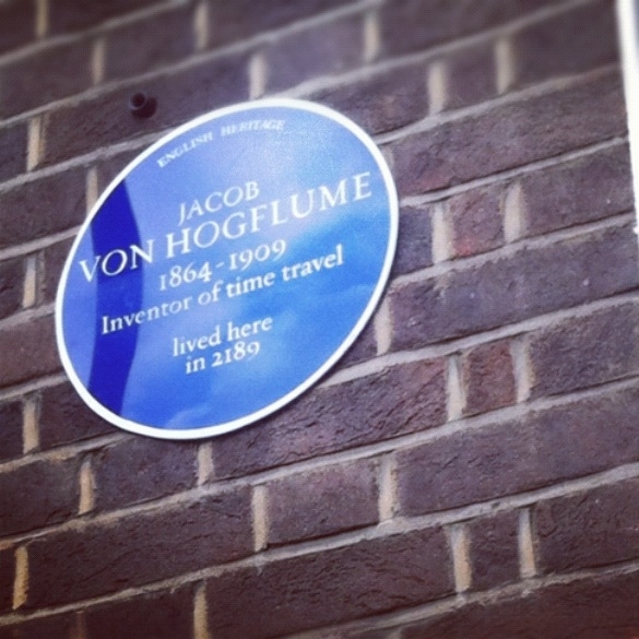 In the UK we put blue plaques to show the homes of famous people this is my favourite one