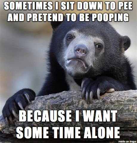 It just gets too annoying or overwhelming sometimes to be around people