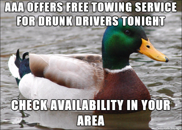 Its important that all options for avoiding drunk driving are known