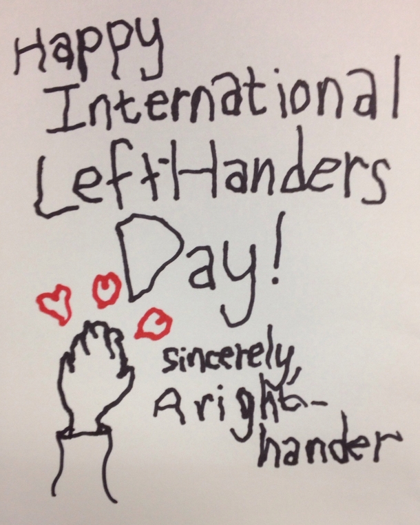 Its International Left-Handers Day so I made a card