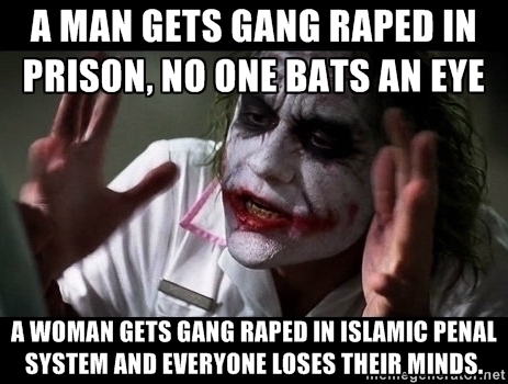 Its like most people WANT rape to be a part of punishment in prison