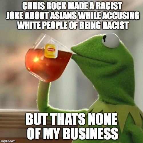 Its only racist if youre talking about black people