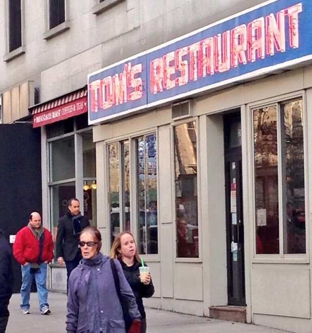 Jerry Seinfeld and Jason Alexander spotted today going to eat at Toms Restaurant Monks Coffeeshop in Seinfeld