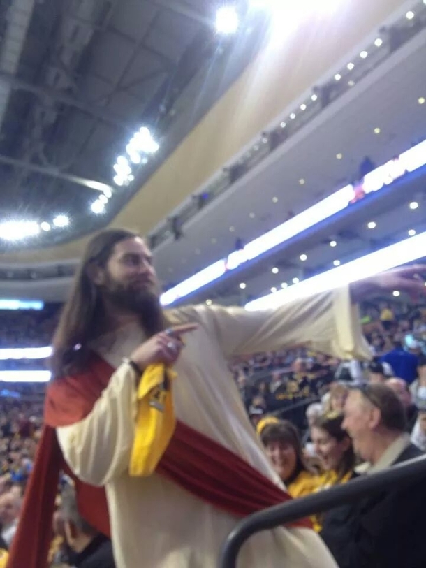 Jesus Christ They just let anyone into the Bruins games