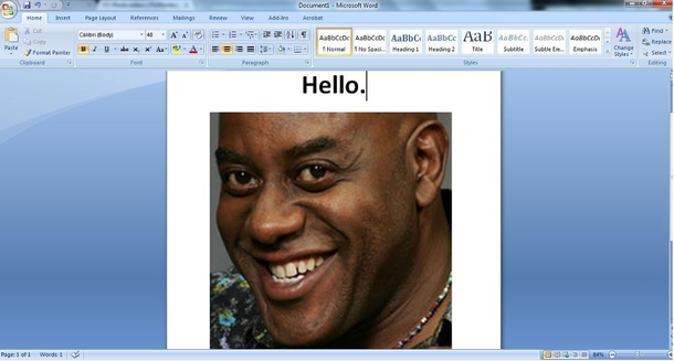 Just found out that my neighbor has a wireless printer and I printed this document on it