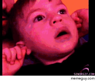 Kids mind is blown watching fireworks for the first time