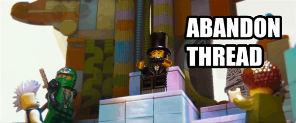 Lego Lincoln Abandons Thread