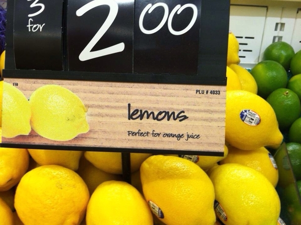 Lemons Perfect for orange juice