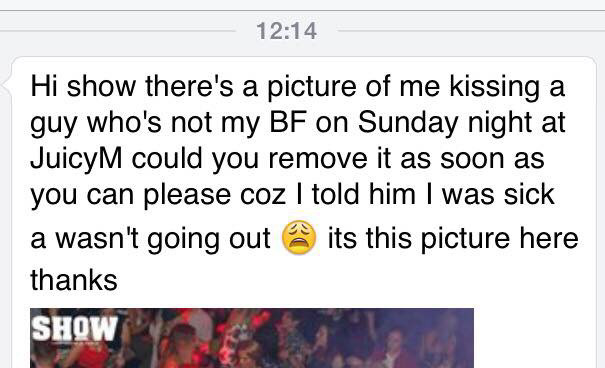 Local nightclub just put up this message on facebook