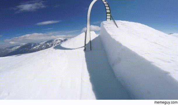 Loop de loop on skis