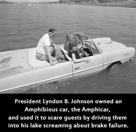 Lyndon B Johnson knew how to have a good time
