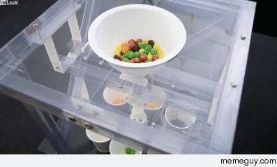 Machine Sorts Candy By Color