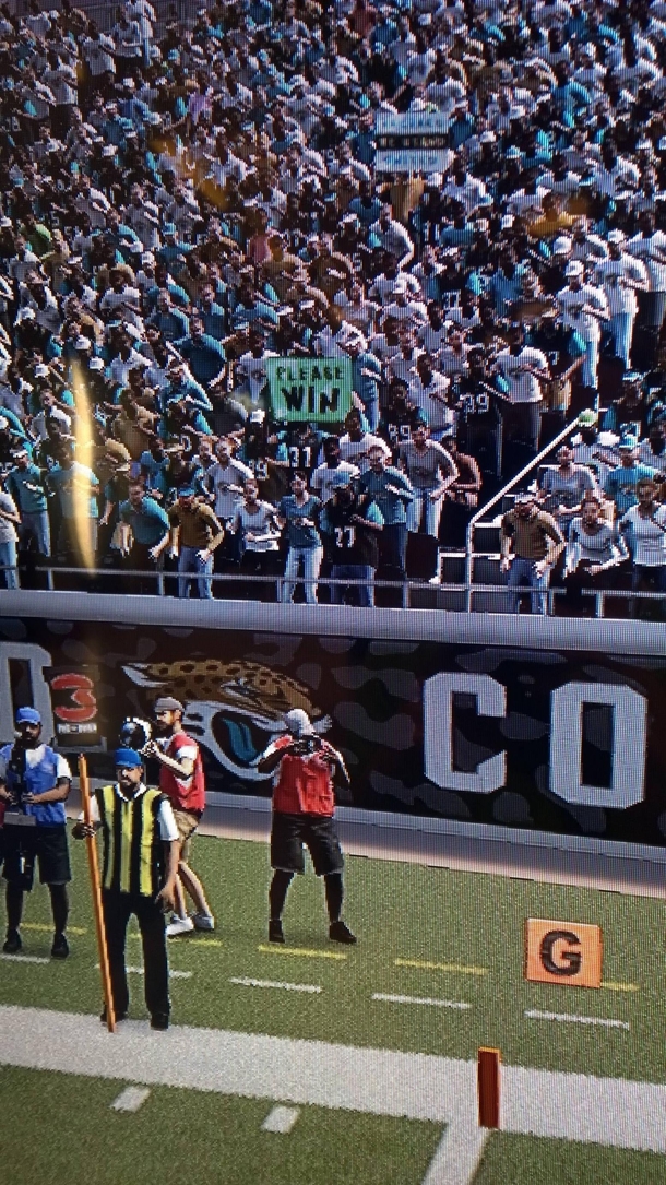 Madden really got the Jaguar fans down perfectly
