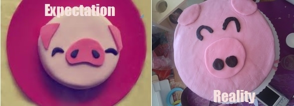 made a pig cake for a friend  Im okay with it 