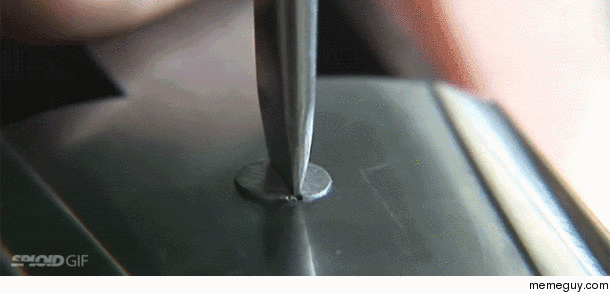 Making a screw flush with the surface is like creating invisibility 