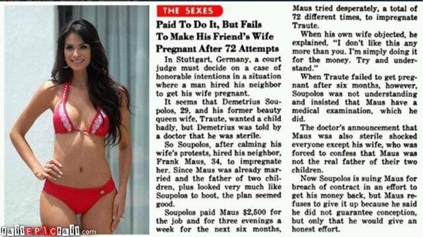 Man was paid  to conceive a child with his neighbours beauty queen wife but failed after  months trying Only the story doesnt end there