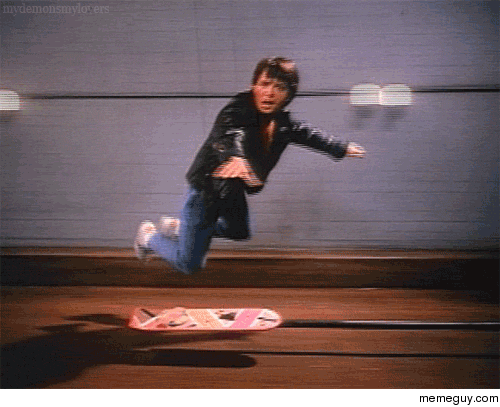Marty McFly Flying 