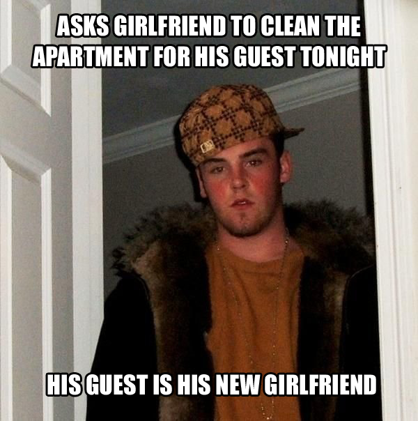 Meet my friends roommate Cant even work out why we all called him a scumbag for doing this