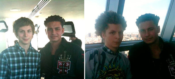 Micheal Cera before amp after meeting Pauly D