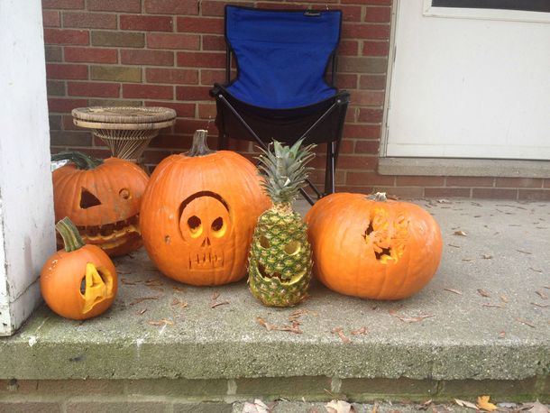 Most of us carved pumpkins last night