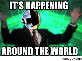 MRW I found out that Daft Punks new album is  in every country Around the World