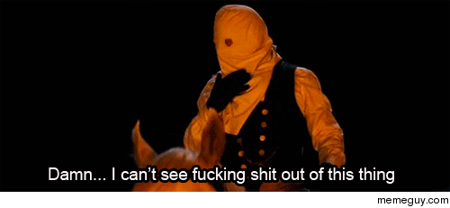 MRW I put on a new Halloween mask for the first time