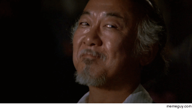 MRW my son tells me the original Karate Kid is better than the new one