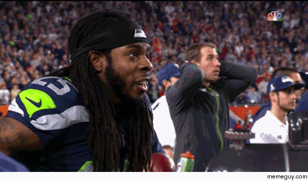 MRW the Seahawks throw the ball on the  when they have Beast Mode in the back field