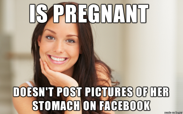 My aunt is  months pregnant and I havent seen any pregnancy photos so far