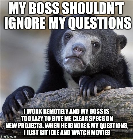 My boss his loss