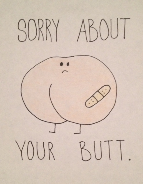 My brother is having some colon issues and is getting lots of tests I drew him something to cheer him up