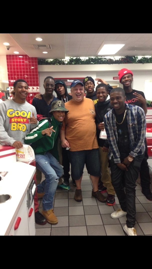 My dad walked into a random In and Out burger and then this happened
