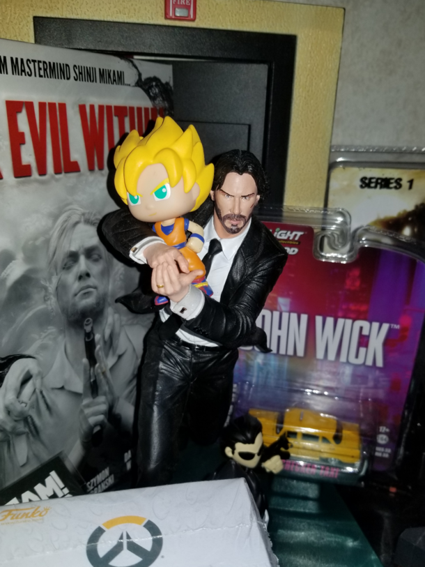 My daughter decided John wick needed a weapon other than his gun