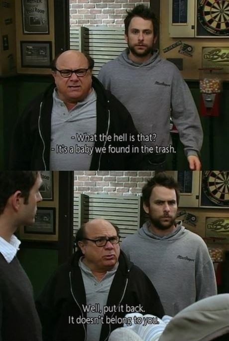 My favorite line from IASIP