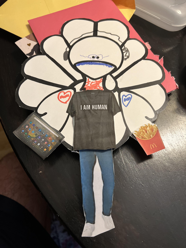 My First Grade SPED son and I had fun doing his homework over the weekend The assignment was to disguise a turkey cutout so he would not be discovered