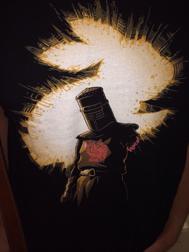 My friends new shirt the black knight rises