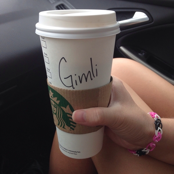 My gf ordered a coffee at Starbucksher name is Emily I wasnt even mad