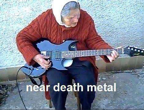 My grandma sent me this picture a few days ago being a metalhead I lost my shit