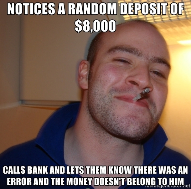 My husband ladies and gentsthe bank kept thanking him for his honesty