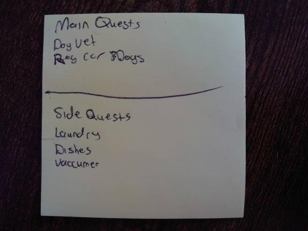 My husbands to-do list