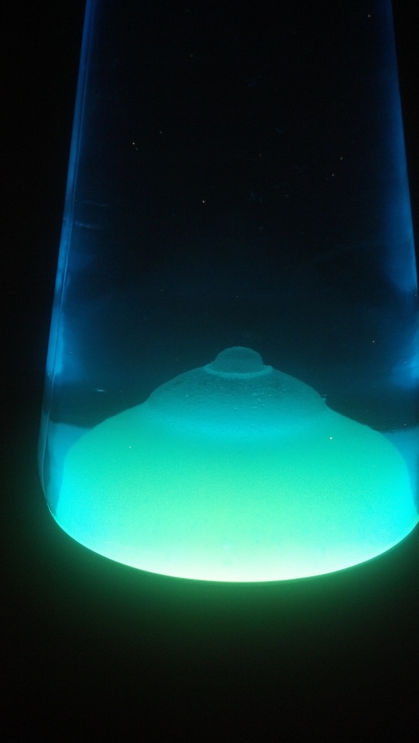 My lava lamp I got for Christmas hardens to a perfect nipple