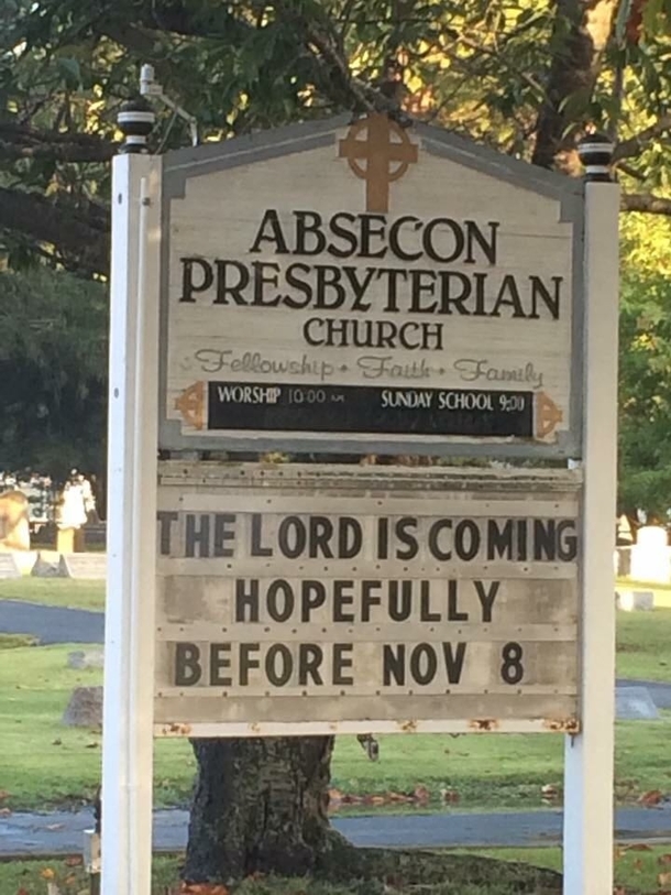 My local church is pretty funny sometimes